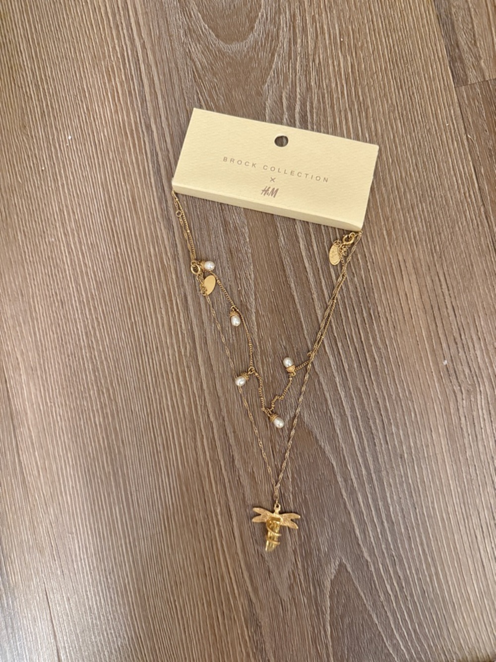 New H&M x Brock Collection two piece layered necklace